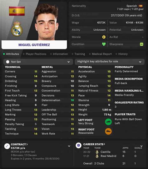 scouted football 22 left back.